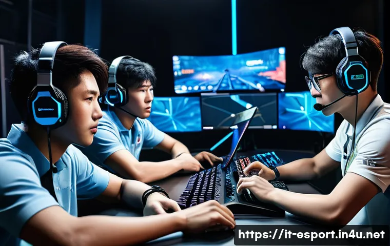 배틀그라운드 e스포츠 팀 순위 - A dynamic esports team scene featuring five professional PUBG players in modern gaming attire with s...
